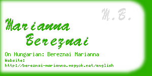 marianna bereznai business card